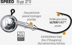 Główki V-POINT SPEED i SPEED HD to jedna rodzina, są bardzo podobne do siebie, a różnią się elementami konstrukcyjnymi, ponieważ SPEED HD dedykujemy łowieniu silnych i bardzo silnych ryb.  Główki SPEED (typ 21) można użyć nawet do łowienia pstrągów potokowych (i tęczowych również).