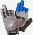 Rękawice Mustad Sun Gloves Lekkie rękawiczki przeznaczone do łowienia w warunkach letnich, zabezpieczają przed poparzeniami dłoni dzięki materiałom z poziomem ochrony UPF50. Szybkoschnące, bardzo lekkie, dwa pełne palce, a kciuk, palec wskazujący i środkowy otwarte. Zbudowane z cieniutkiego materiału oddychającego na stronie wierzchniej oraz z nubuku i miękkiej, gęstej siatki wewnątrz. Rozmiary od S do XL (GL003-S, GL003-L, GL003-M, GL003-XL).