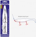 Systemik do zbrojenia dużych gum Nowoczesne systemiki pozwalające w najbardziej efektywny sposób uzbroić gumy o wielkości od 15 do 25 cm. Pięć starannie dobranych długości plecionki stalowej i trzy wielkości kotwic umożliwią precyzyjne dopasowanie do każdego typu i kształtu przynęty. Bardzo ostre kotwiczki DRAGON V-POINT zapewnią skuteczne zacięcie a mocny przypon (A.F.W. Surfstrand 1x7 o wytrzymałości 27 kg, w czarnej otulinie nylonowej) wytrzyma każdy hol.