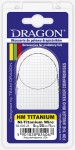 HM NI-TITANIUM WIRE Kompozytowy drut niklowo-tytanowy o niesamowitych wręcz właściwościach. Ma wbudowany tzw. mechanizm bezpieczeństwa. Kiedy w wyniku zbyt gwałtownych napięć, najczęściej występujących podczas zacięcia bardzo dużej ryby, siła oddziaływująca na przypon zbliża się do wartości granicznych dla danej linki, następuje gwałtowne rozciągnięcie się przyponu o kilkanaście procent jego długości (np. przy przyponie 30 cm będzie to około 40–50 mm). Zmniejszenie się działającej siły powoduje błyskawiczny powrót linki do wyjściowej długości, bez jakichkolwiek ubytków mocy czy śladów zużycia.
