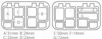 CB-440 PRO SPRING CASE Specjalistyczne i wyjątkowo trwałe (wykonane z tworzywa ABS), wodoszczelne pudełko idealnie nadające się do przechowywania much bądź drobnych akcesoriów, gdy istnieje konieczność ich ochrony przed wilgocią. Po upadnięciu w stanie zamkniętym do wody utrzymuje się na powierzchni. Wyposażone w najwyższej jakości uszczelkę silikonową oraz szerokie i pewne zamknięcie. Sztywna konstrukcja warstwy zewnętrznej oraz 12 komór o zróżnicowanej wielkości zapewnia ochronę muszkom o różnej konstrukcji i wielkości, które ułożone są w sposób uniemożliwiający zagniatanie się piór. Kompaktowe rozmiary ułatwiają przenoszenie w kieszeni kamizelki oraz użytkowanie na łowisku. (dł./szer./wys.): 11,5 x 7,8 x 3,5 cm.