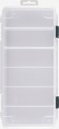 Lure Case LURE CASE (SS, S, M, L, LL, HD, 3L) Siedem transparentnych pudełek różnej wielkości o stałych przegródkach (z wyjątkiem modelu SS i HD o wymiennych ściankach) umiejscowionych w poprzek. Pudełka mają bardzo uniwersalne zastosowanie od przechowywania drobnych akcesoriów po średnie przynęty spinningowe. Pudełka „Lure Case” są kompatybilne ze skrzynkami „8050”, „3080” i „3078”. Model HD ma zwiększoną pojemność, dzięki wysokości 6 cm.
