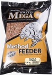 Przykładowe opakowanie o pojemności 3 kg. MegaBAITS Method Feeder to zanęty przeznaczone są do połowu ryb feederem na metodę, ale także do innych technik gruntowych z zastosowaniem tzw. sprężyny lub tradycyjnego koszyczka zanętowego. Ich podstawową cechą jest bardzo silna zdolność do szybkiego sklejania i relatywnie powolne uwalnianie smaku i zapachu do środowiska wodnego.