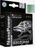 Dragon NANO POWER Seria najwyższej jakości japońskich żyłek Dragona, wytwarzanych w fabryce firmy Momoi Fishing. Przeznaczone przede wszystkim do metody spinningowej i castingowej. W ich produkcji zastosowano najnowsze włókna kopolimerowe o zwiększonej wytrzymałości liniowej i na praktycznie każdym rodzaju węzła. Ich podstawowe cechy to niespotykana łatwość rzucania nawet lekkimi przynętami, precyzja i bardzo wysoki współczynnik zacinanych brań, dzięki zwiększonej czułości.