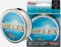 Fluorocarbon SOFLEX (MOMOI) To supermocny fluorocarbon MIJ, produkowany w Japonii. Ponadto jest miękki i gładki, przeźroczysty, na szpuli znajduje się 50 metrów fluorocarbonu.