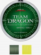 TEAM DRAGON  Najnowsze plecionki Team Dragon zostały wyprodukowane przez japoński koncern Momoi. Pokryte są ochronną warstwą teflonu i charakteryzują się wyjątkowo ciasnym splotem, relatywnie dużą sztywnością i niemal zerową rozciągliwością. W efekcie dodatkowych zabezpieczeń powierzchni plecionka jest bardzo odporna na uszkodzenia mechaniczne i niekorzystny wpływ warunków zewnętrznych, Okrągły przekrój oraz gładkość powierzchni korzystnie wpływają na długość rzutów i redukują prawdopodobieństwo splątania.
